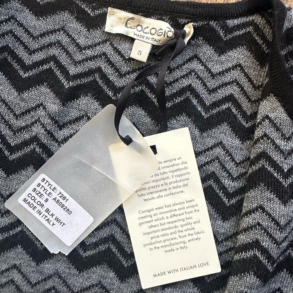 NEW Cocogia Italian Cardigan, Size Small - Picture 13 of 13